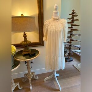 Ulla Johnson sheer mock neck dress